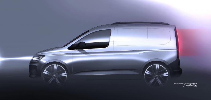 Эскиз Volkswagen Caddy Kasten 2020 года  (WW) (фото 10 из 15)